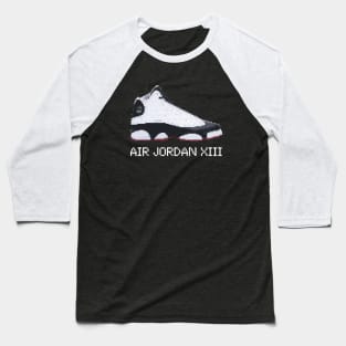 AJ XIII - Pixelated art Baseball T-Shirt